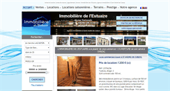 Desktop Screenshot of immobiliere-estuaire.com