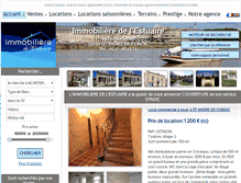 Tablet Screenshot of immobiliere-estuaire.com